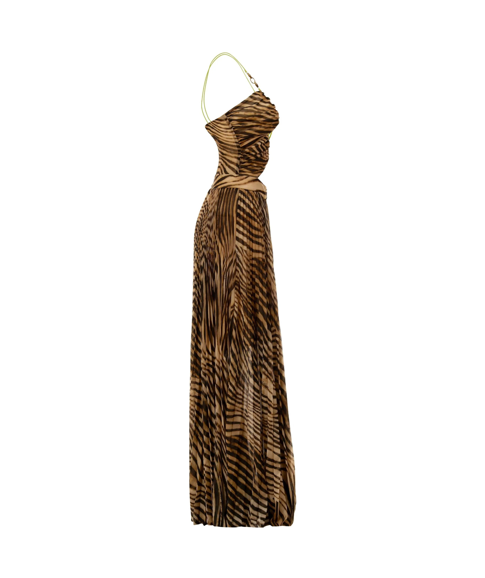 Shop Just Cavalli Zebra Print Dress In Brown