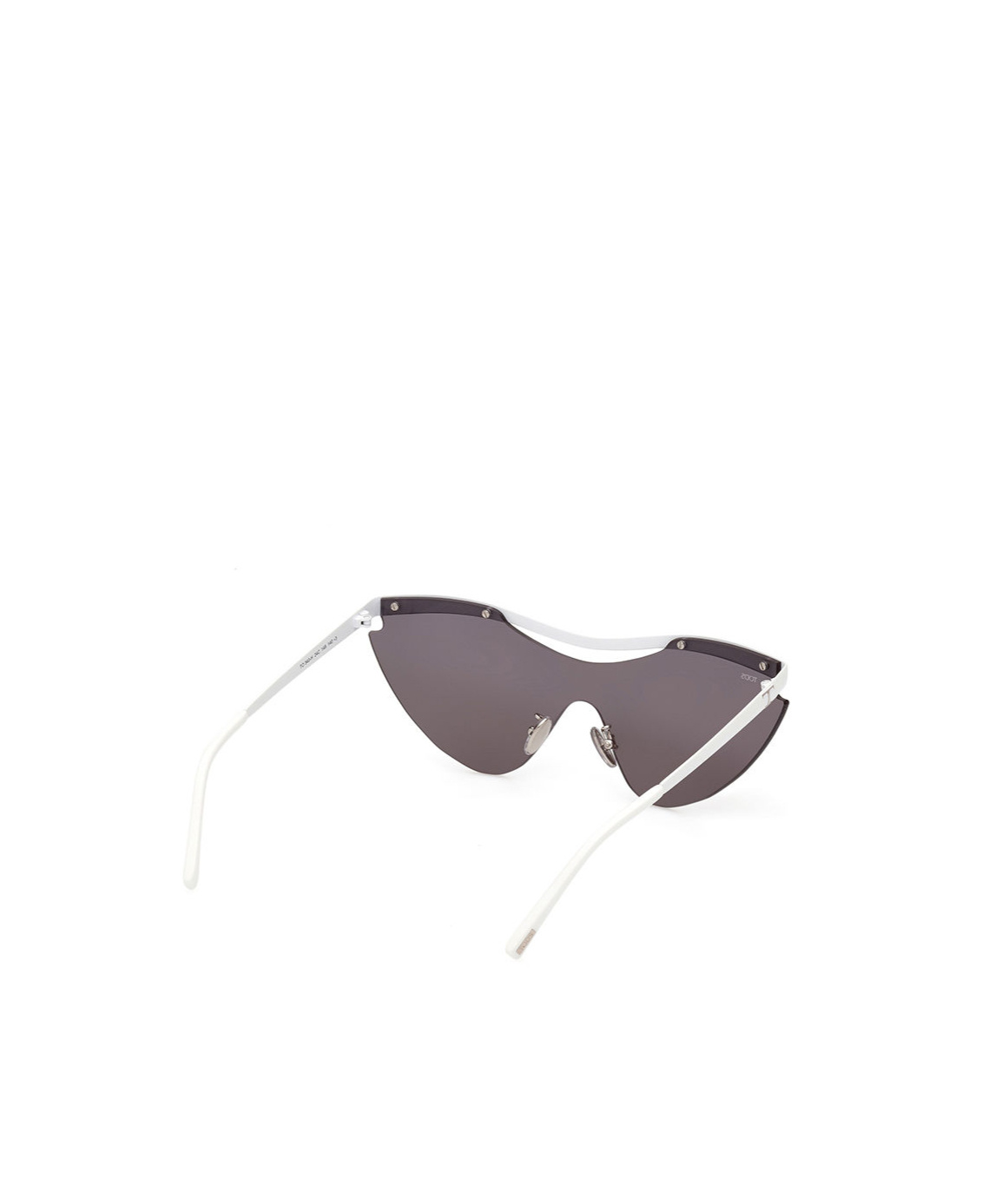 Shop Tod's Geometric Frame Sunglasses In White