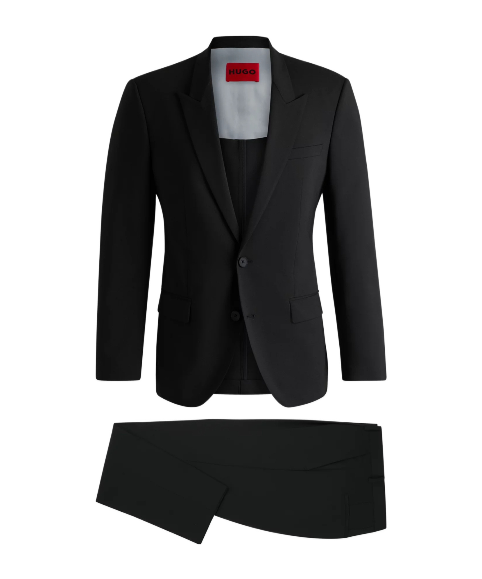 Hugo Boss Long-sleeved Suit In Black
