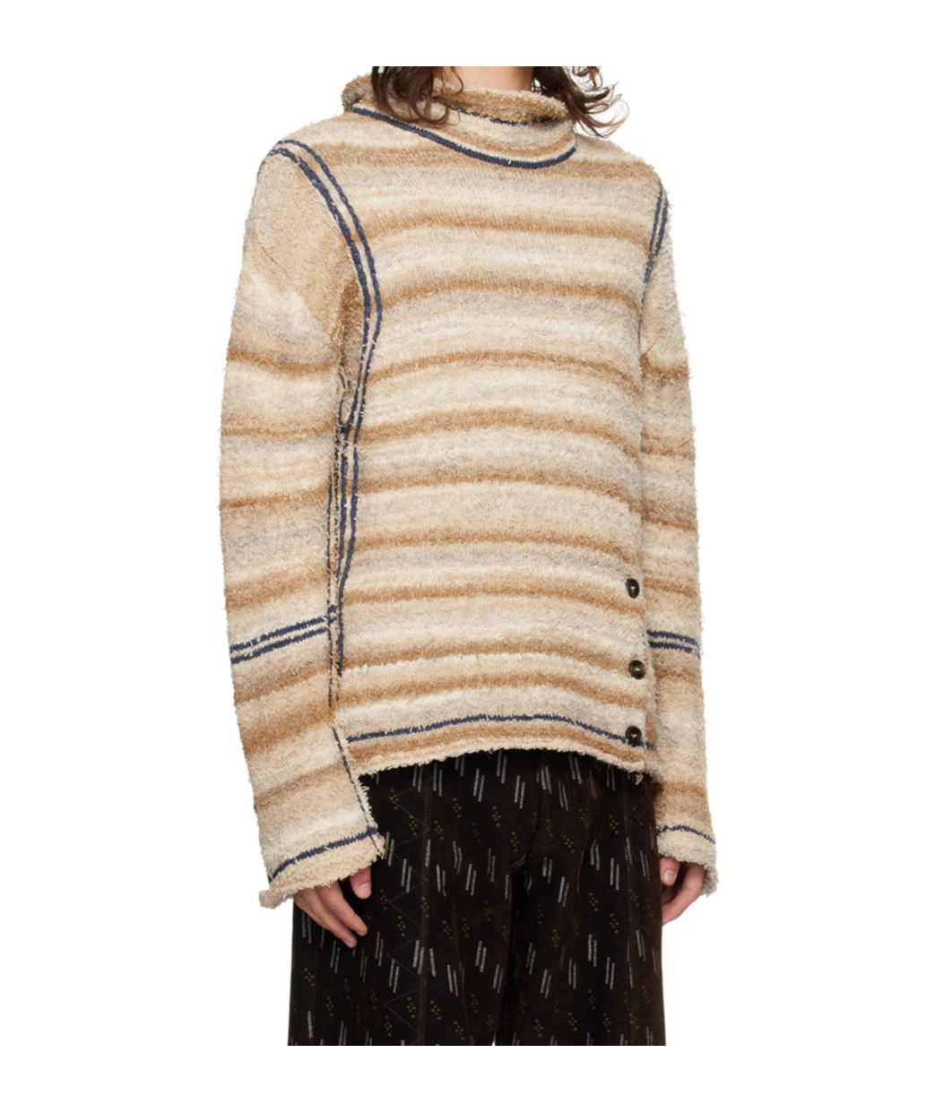 Kiko Kostadinov Beige Scarpitta Turtleneck In Nude