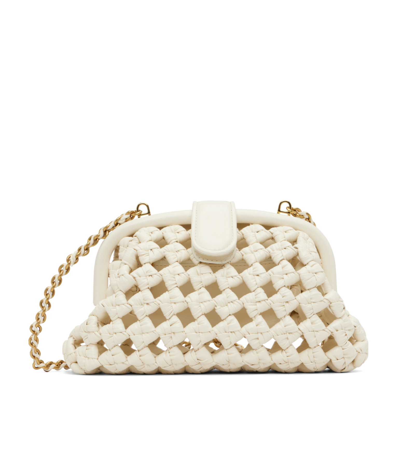 Bottega Veneta Small Lauren Shoulder Bag In White