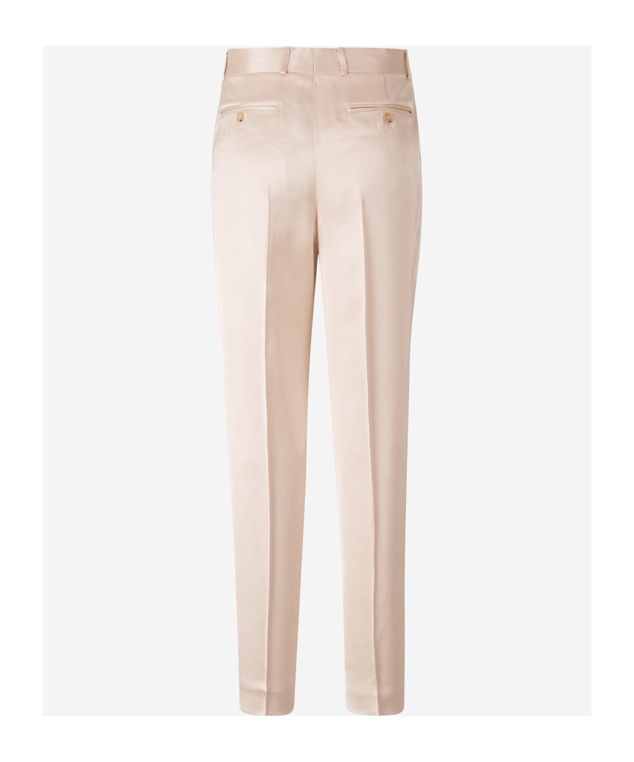 Totême Low-waist Satin Trousers In Nude