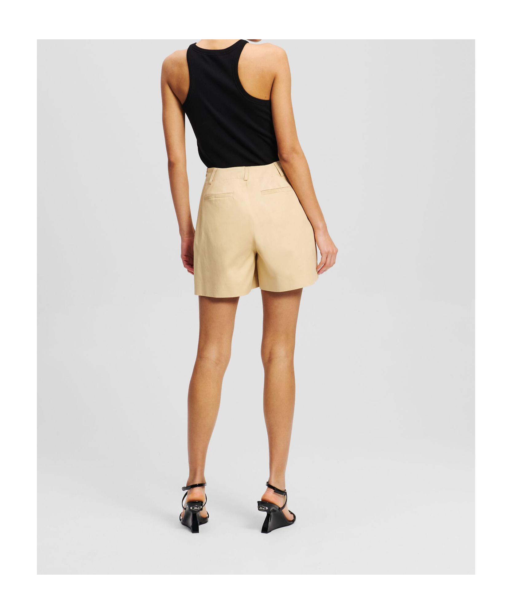 Shop Karl Lagerfeld Patch Pocket Skort In Nomad