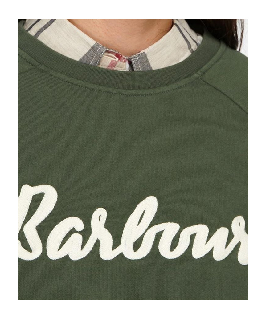 Barbour Long-sleeved Sweater In Green