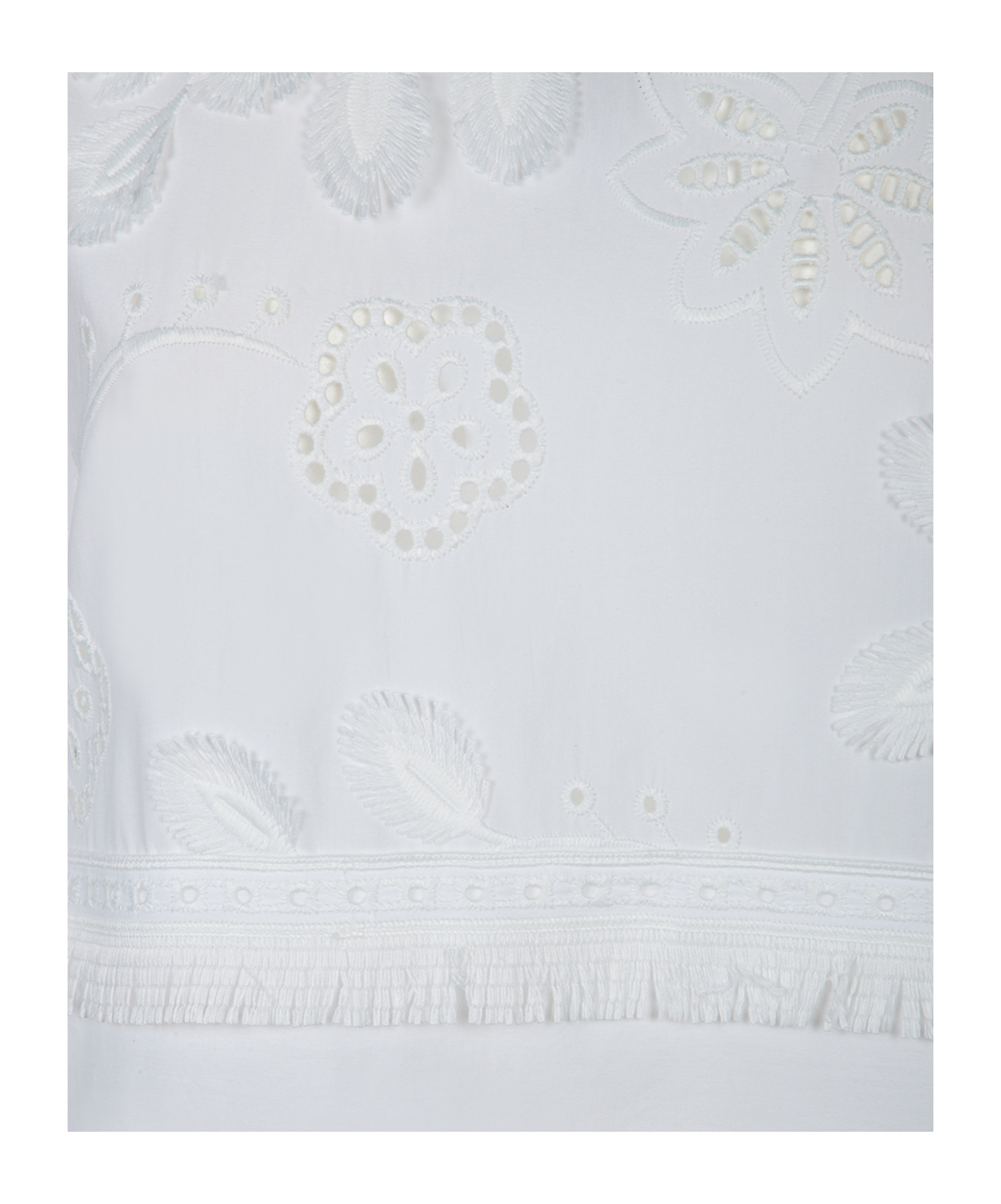 Alberta Ferretti Sangallo White Caftan Dress