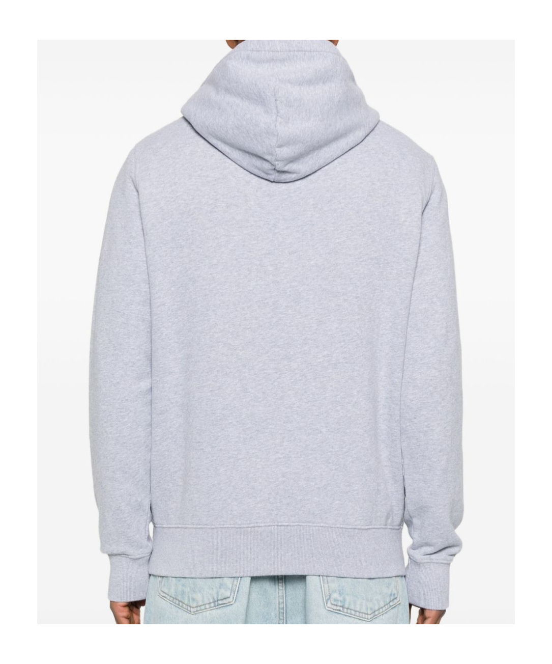 Mc2 Saint Barth Grey Cotton Print Hoodie In Gray