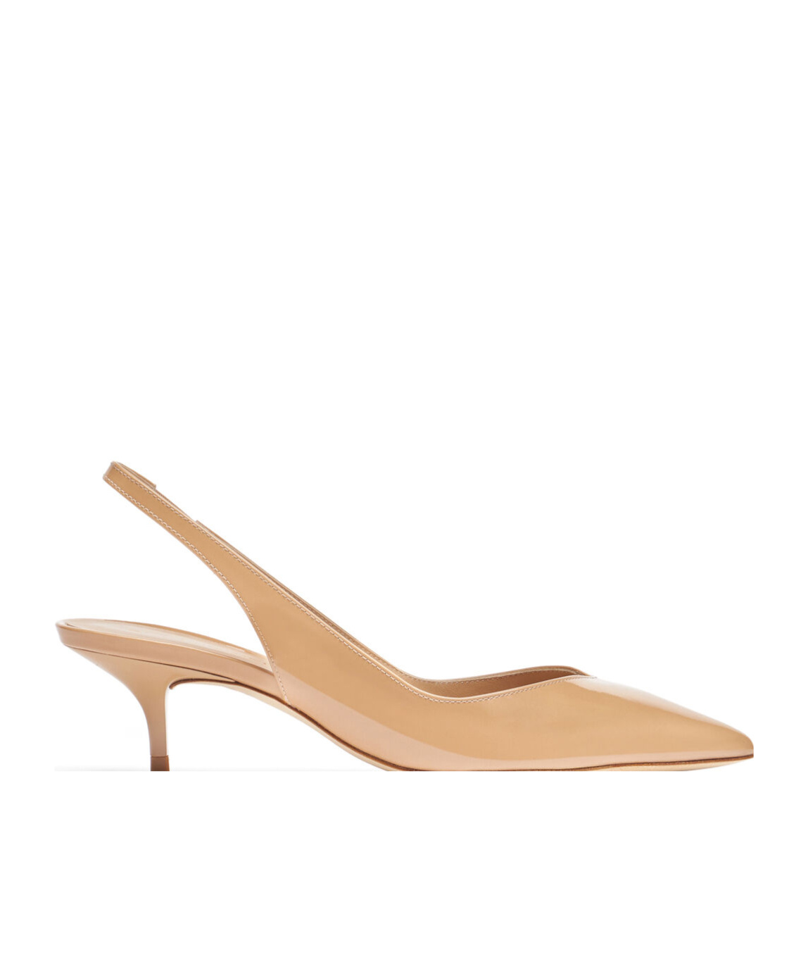 Stuart Weitzman Pointed High-heeled Sandals In Nude