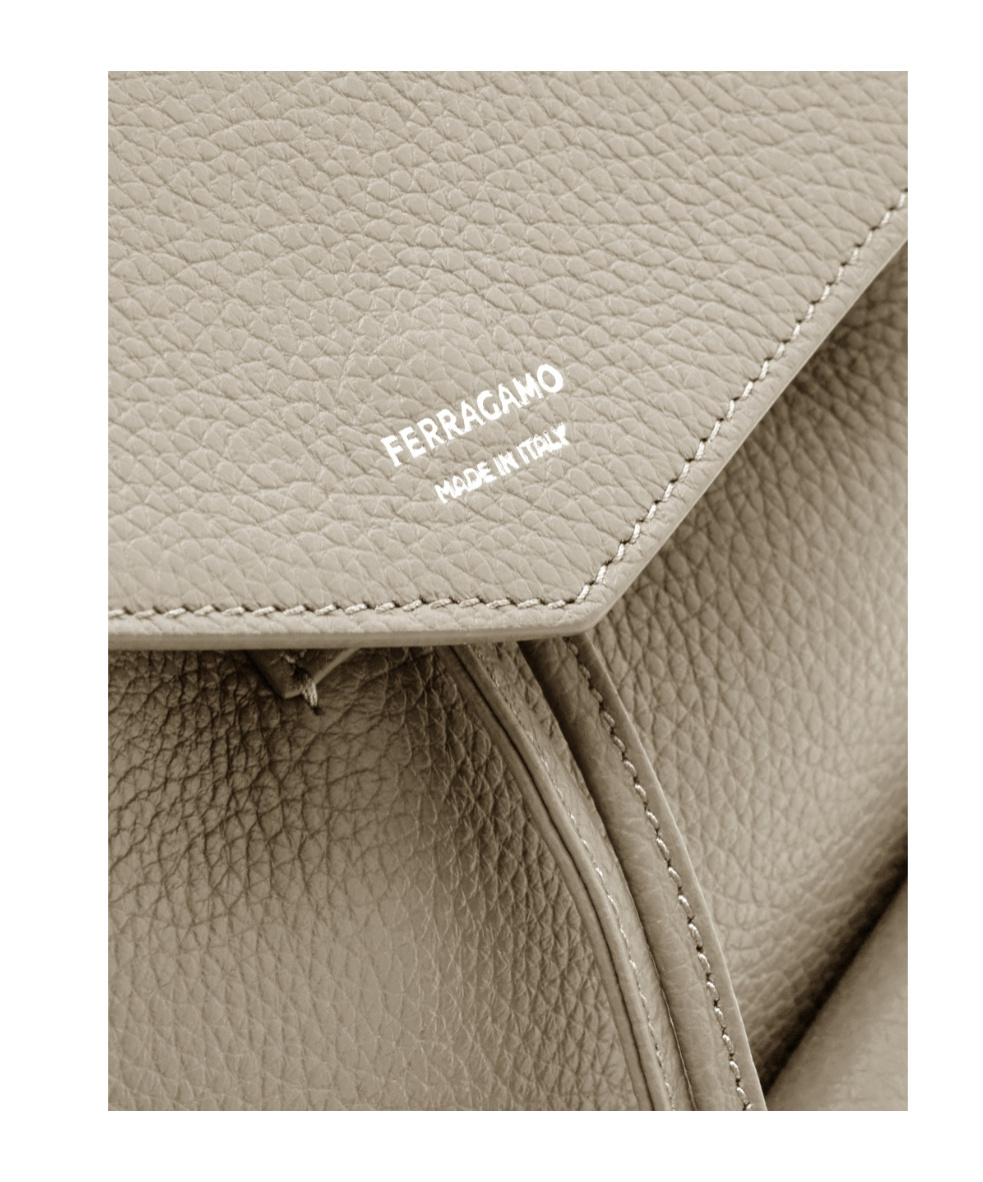 Ferragamo Multipocket Mini Backpack In Gray