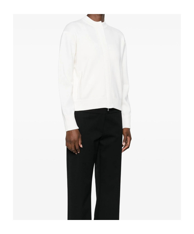 Max Mara Long-sleeved Sweater In White