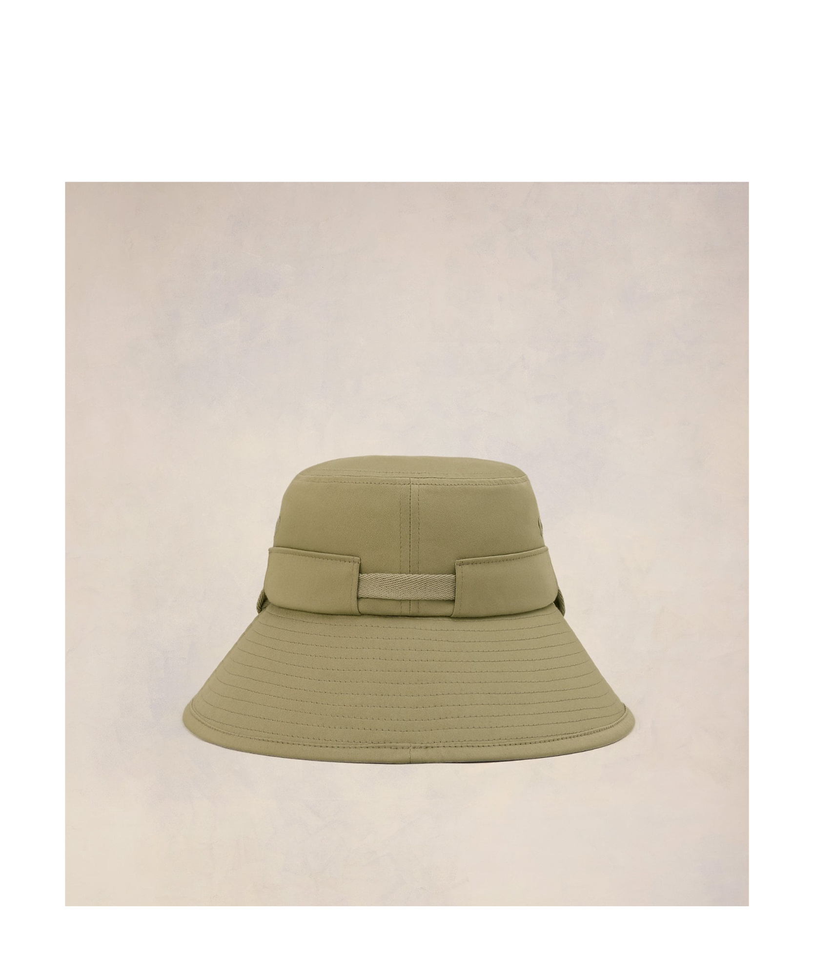 Ami Alexandre Mattiussi Logo With Rope Fisherman's Hat In Brown