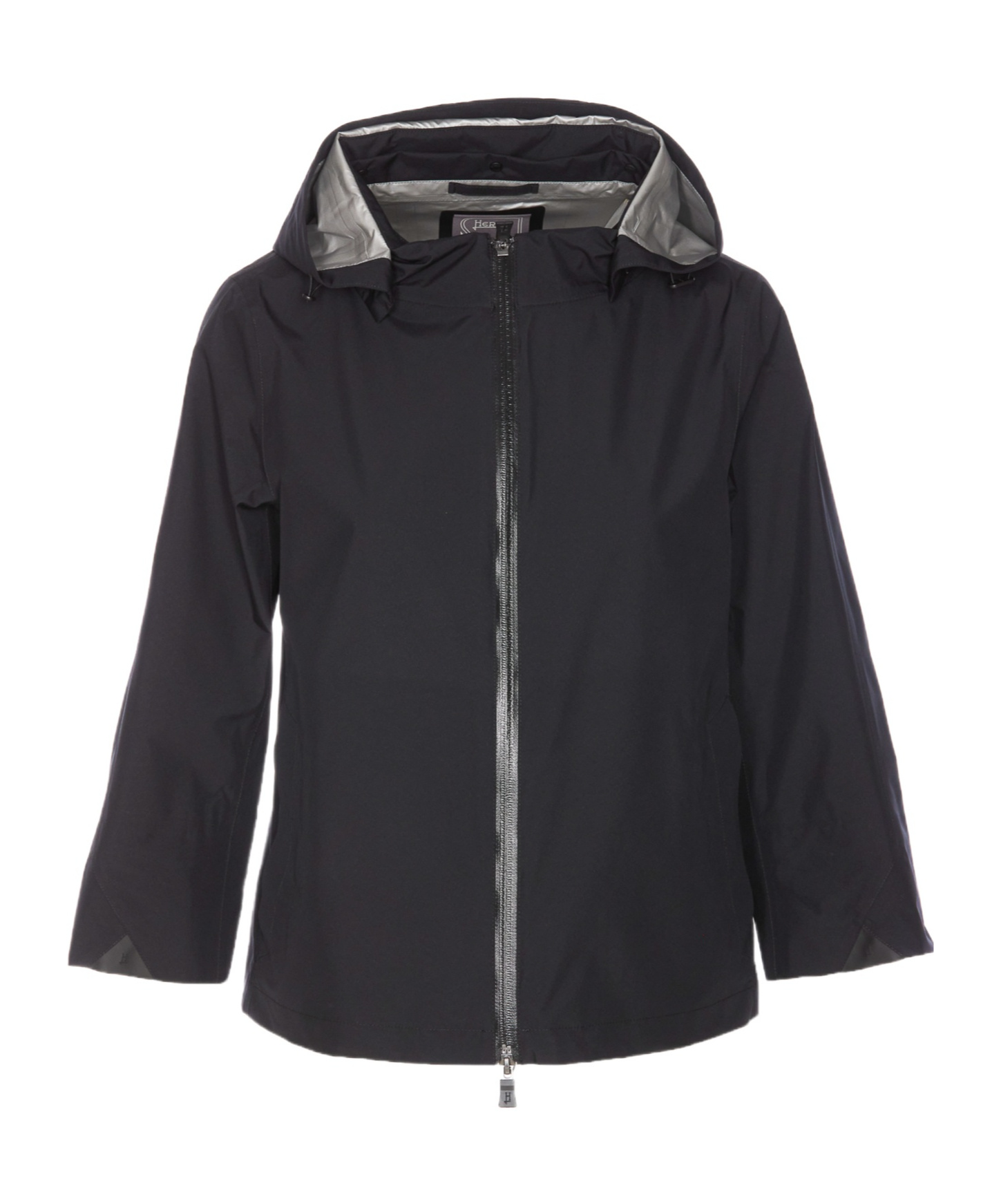 Herno Goretex New Paclite Zipper Cape In Black