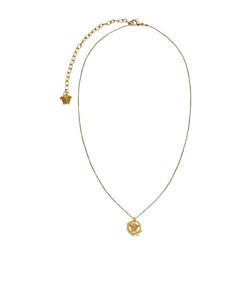 Versace Medusa Head Necklace In Gold