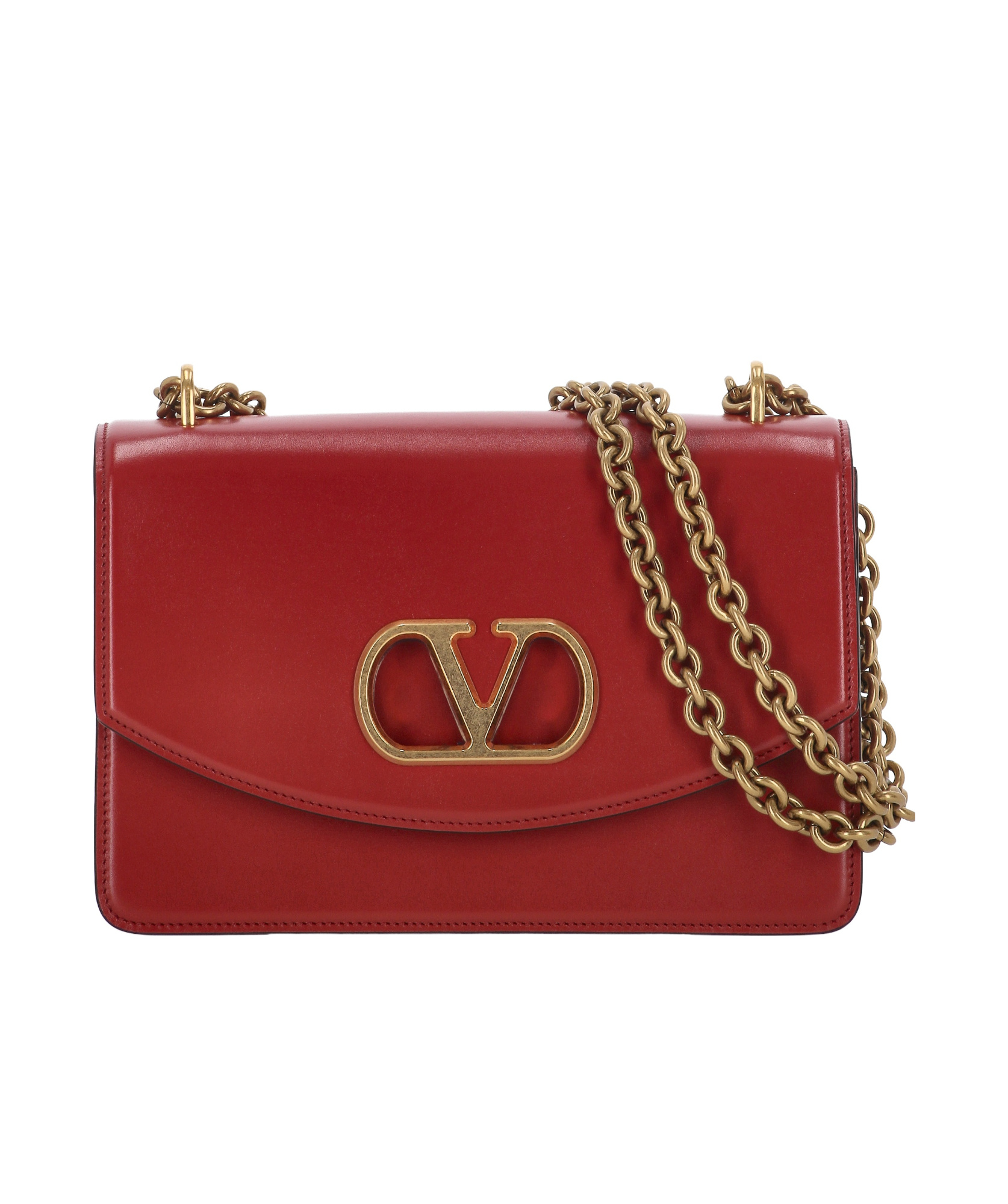 Shop Valentino Vain Shoulder Bag In Red