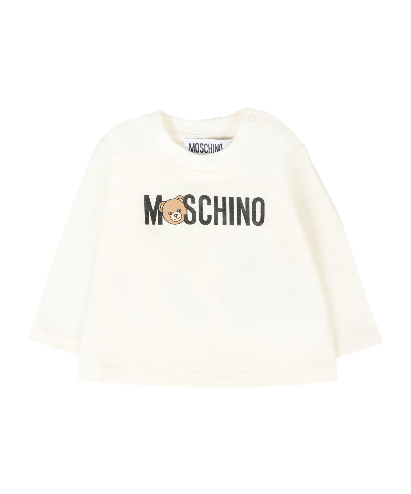 Moschino Teddy-print Long-sleeve T-shirt In Multi