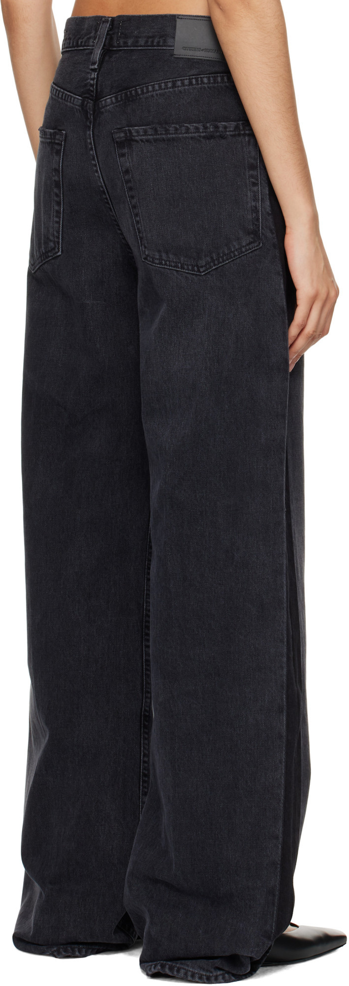 Shop Citizens Of Humanity Belt Loop Jeans In Black