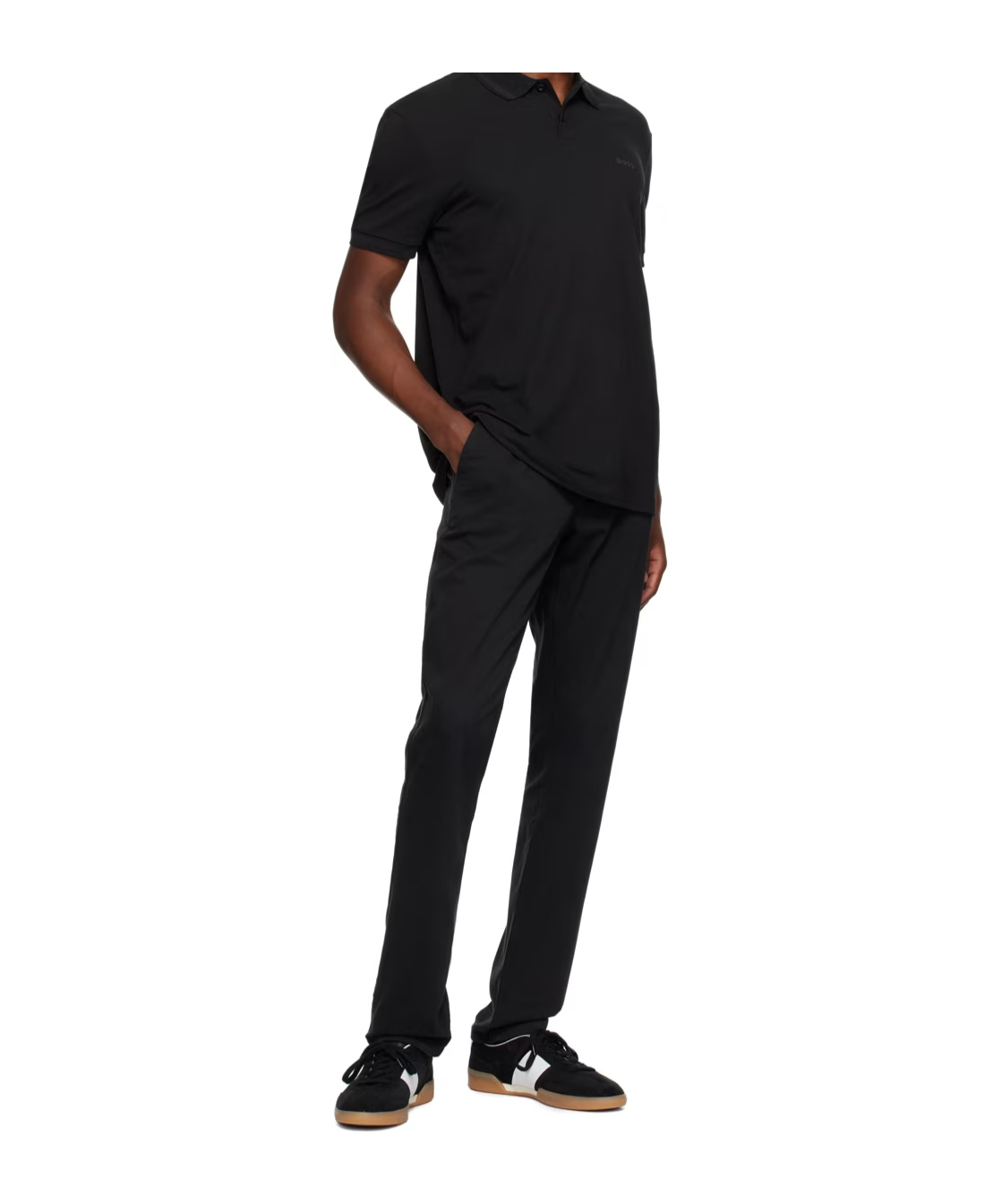 Hugo Boss Belt-loop Casual Pants In Black