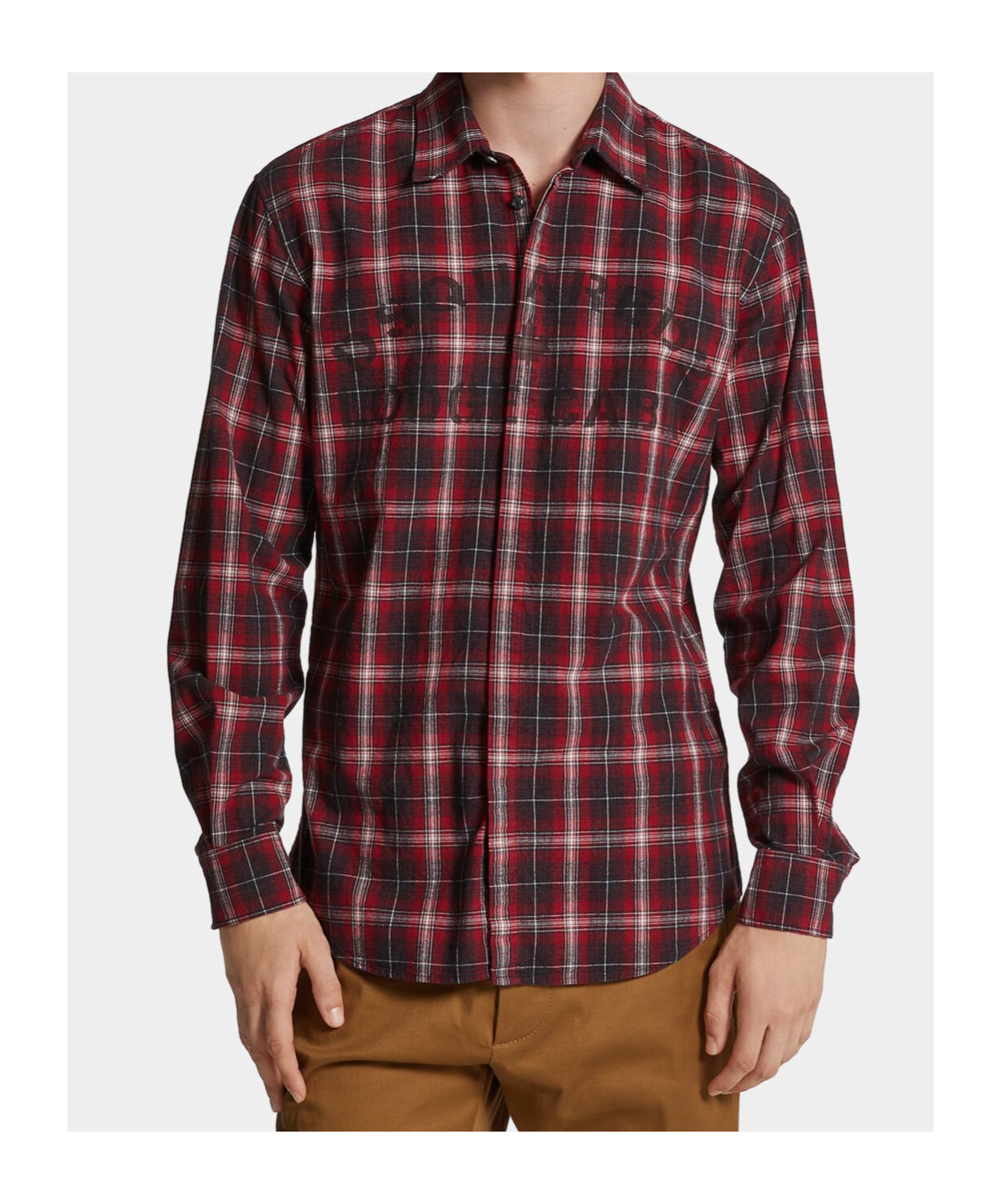 Shop Dsquared2 Plaid Button-front Shirt In Red
