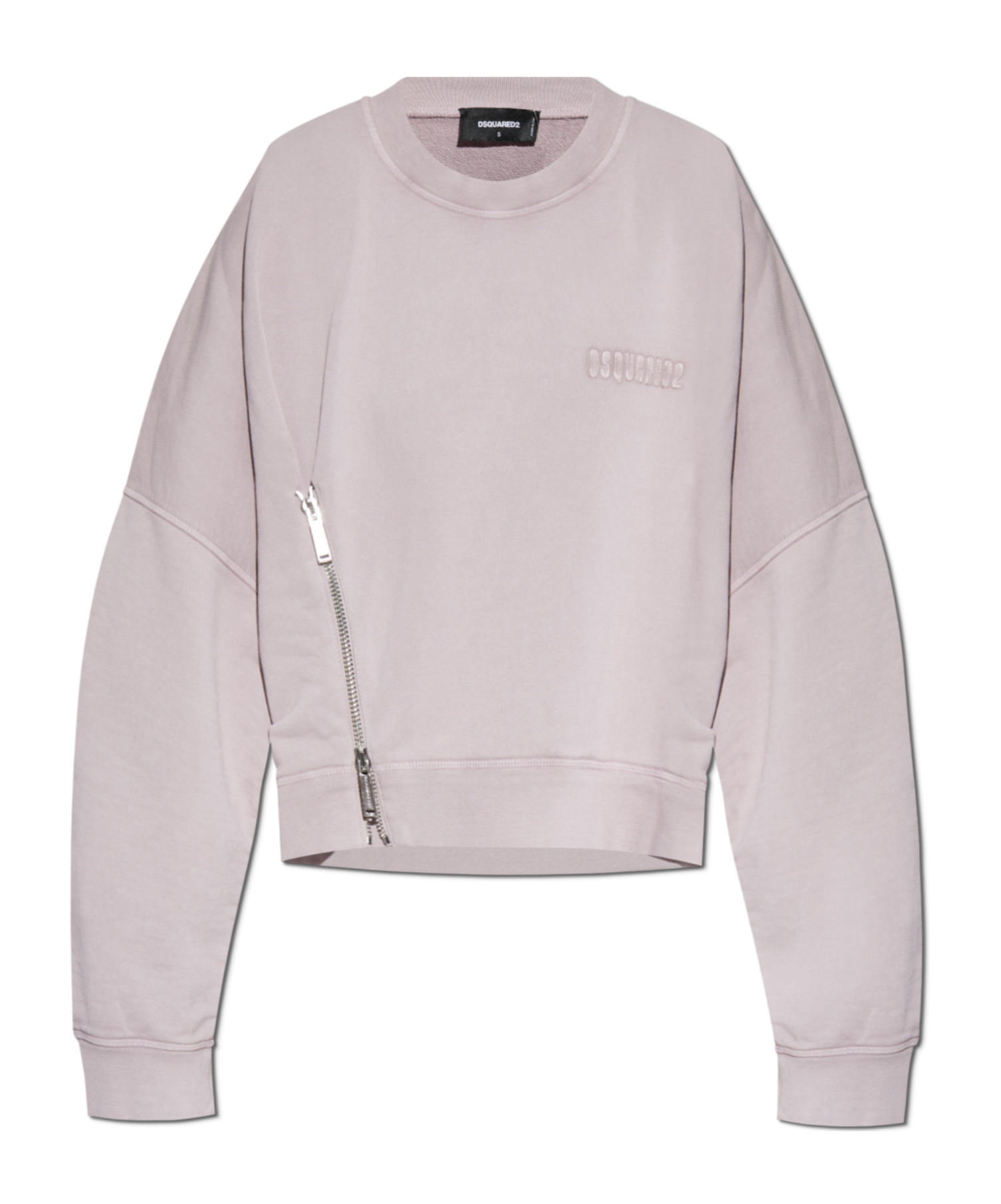 Dsquared2 Logo-embroidered Zip-detailed Sweatshirt