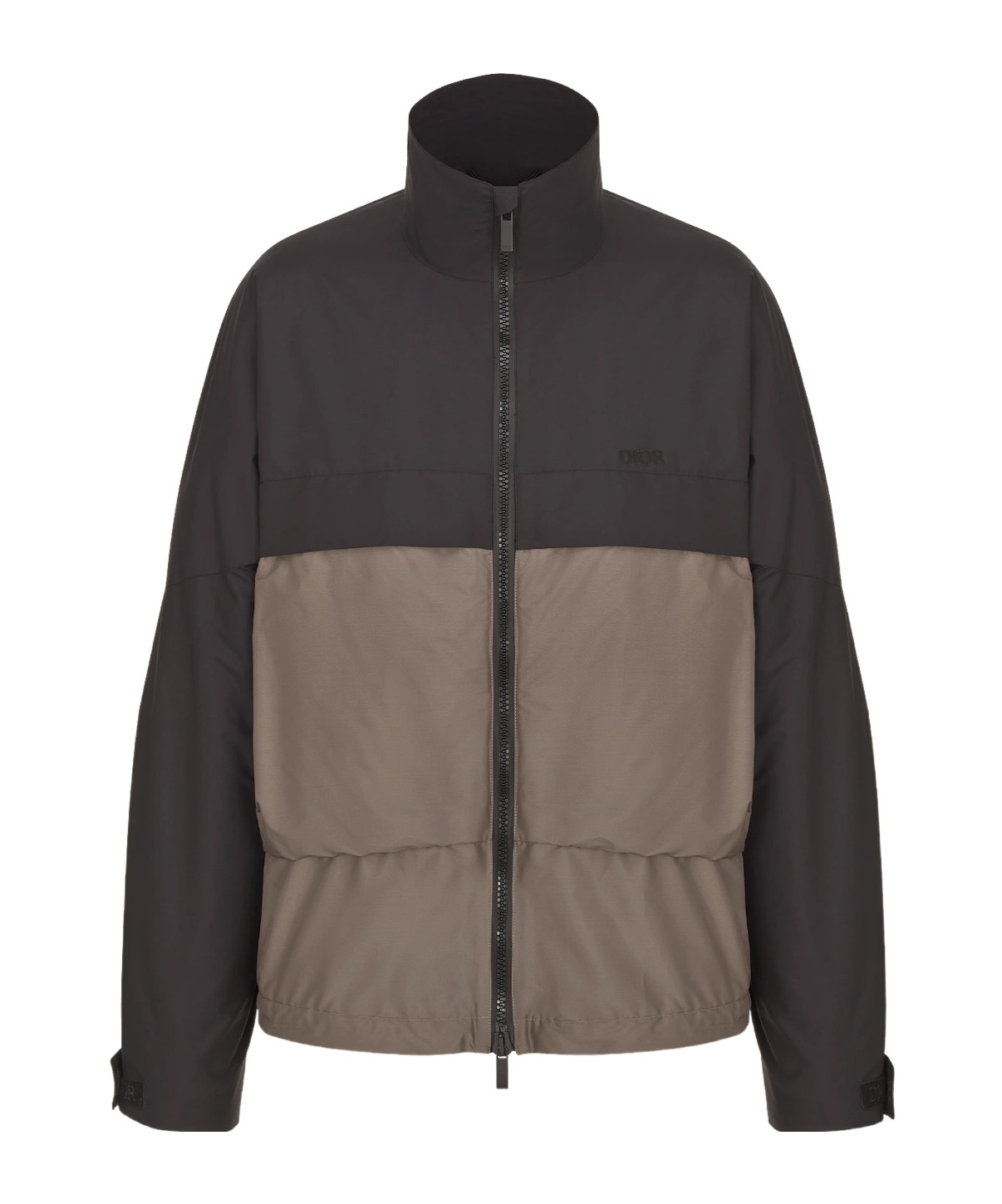 Dior Logo Zipper Casual Jacket In Black