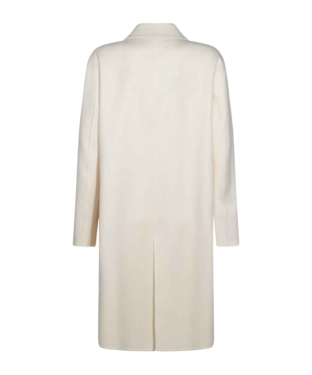 Fabiana Filippi White Wool Coat In White