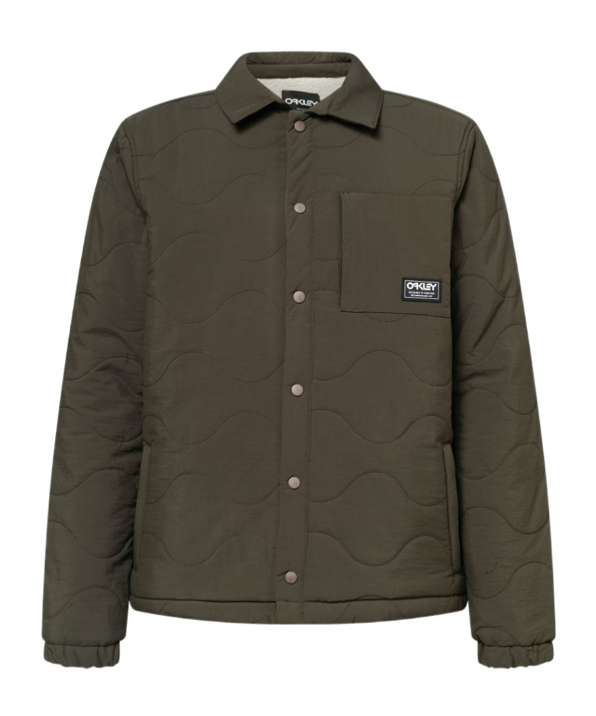 Oakley Quilted Sherpa Jacket In New Dark Brush