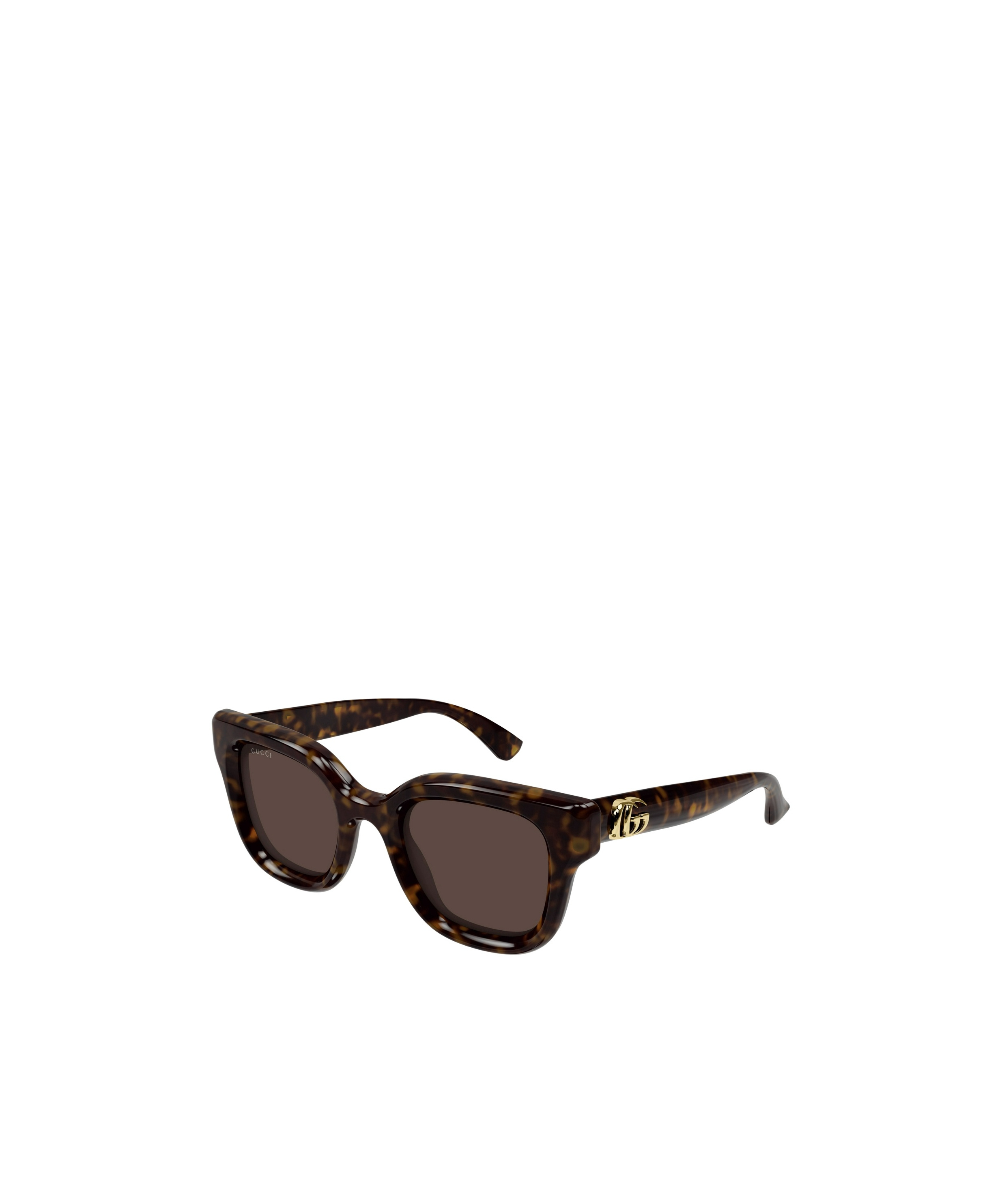 Gucci Geometric Frame Sunglasses In Black