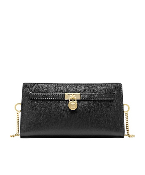 Michael Michael Kors Hamilton Moderne Extra-small Signature Logo Convertible Crossbody Bag In Black