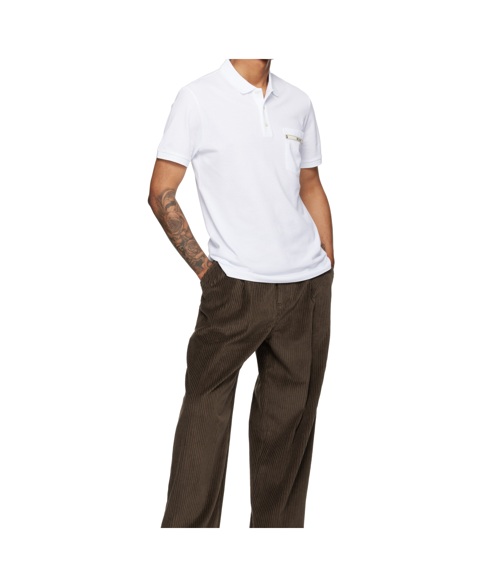 Moschino Short-sleeved Polo Shirt In White
