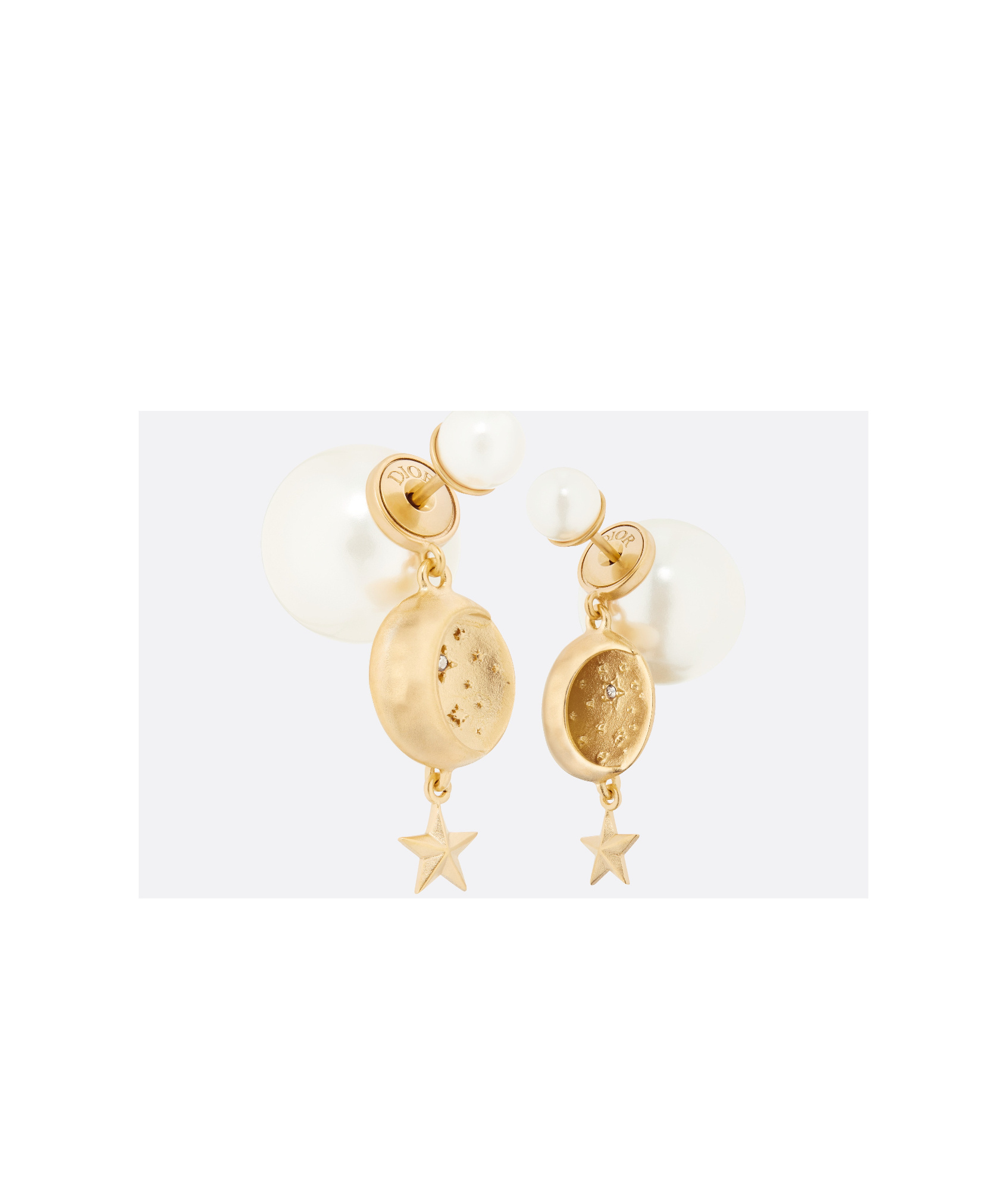 Shop Dior Tribales Earrings In White