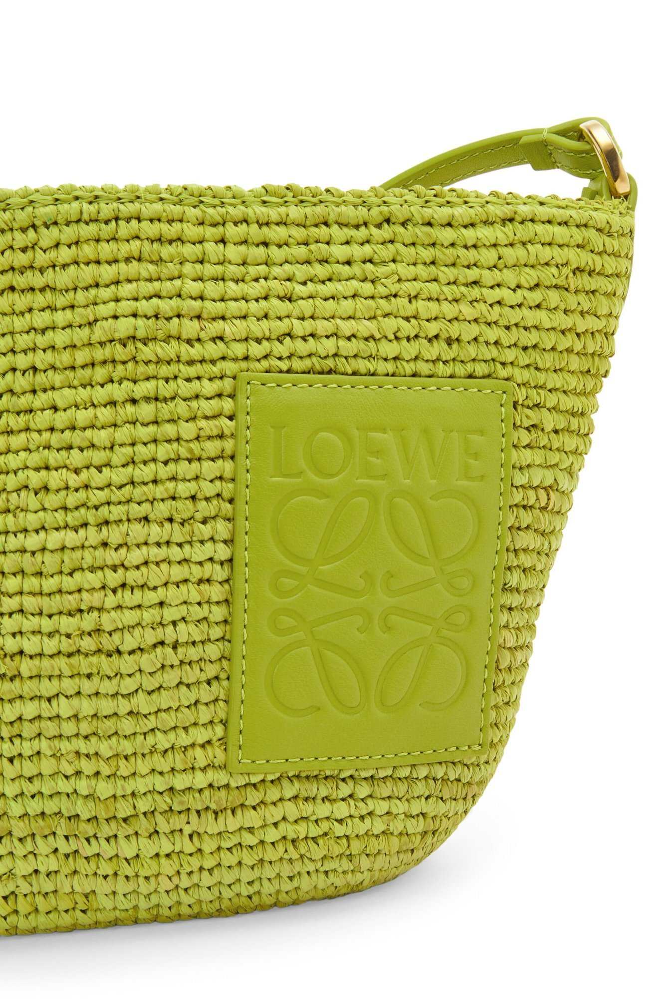 Loewe Slit Pochette Shoulder Bag In Green