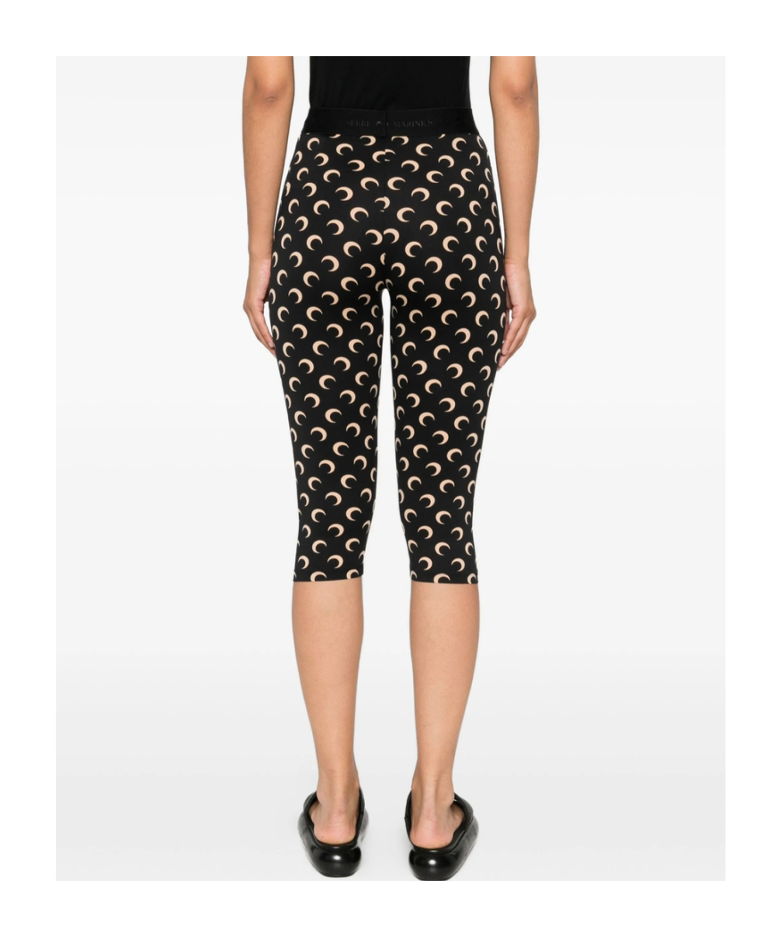 Marine Serre Crescent Moon-print Trousers In Blue