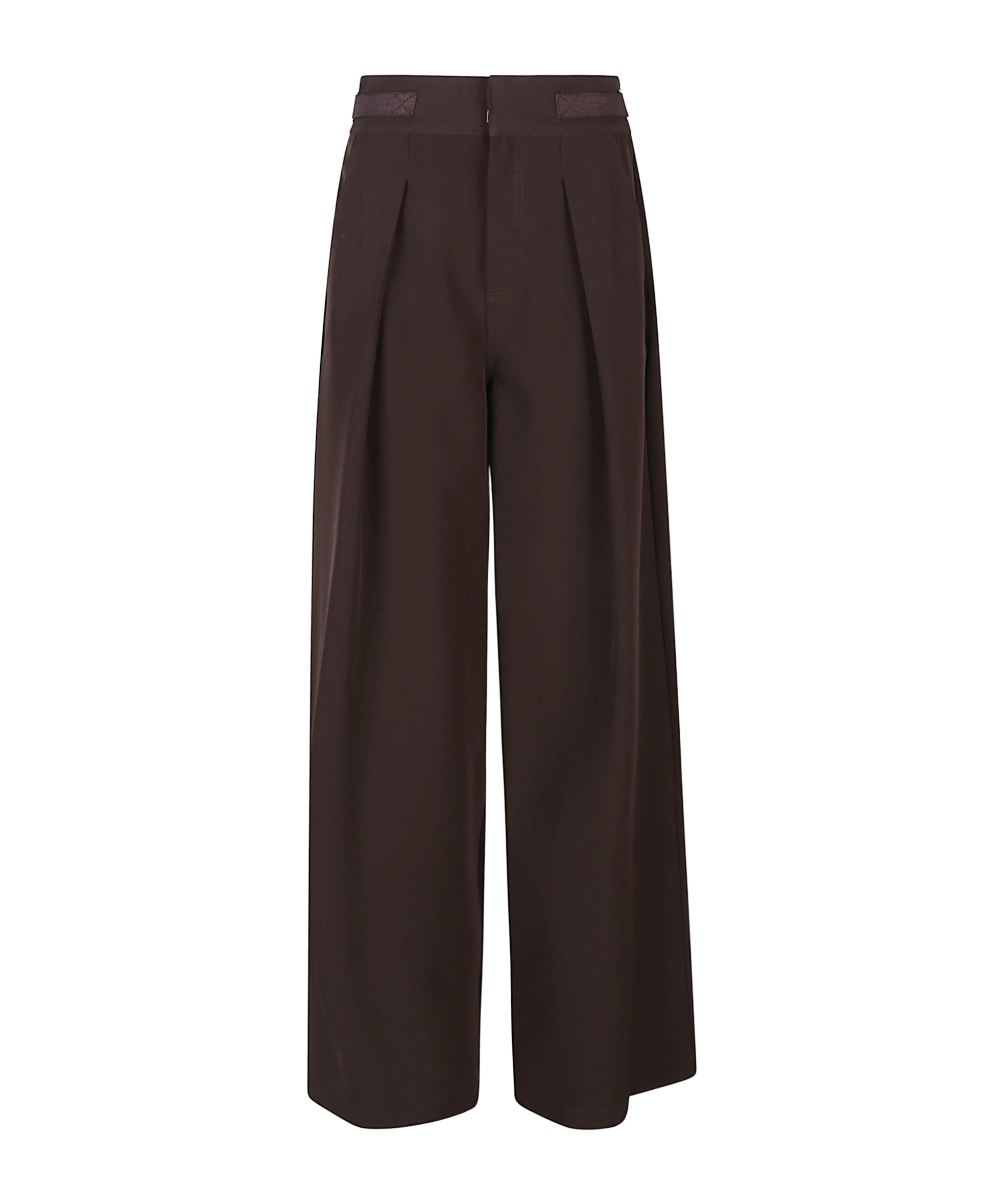 Ermanno Firenze Pleat-detail Trousers In Brown
