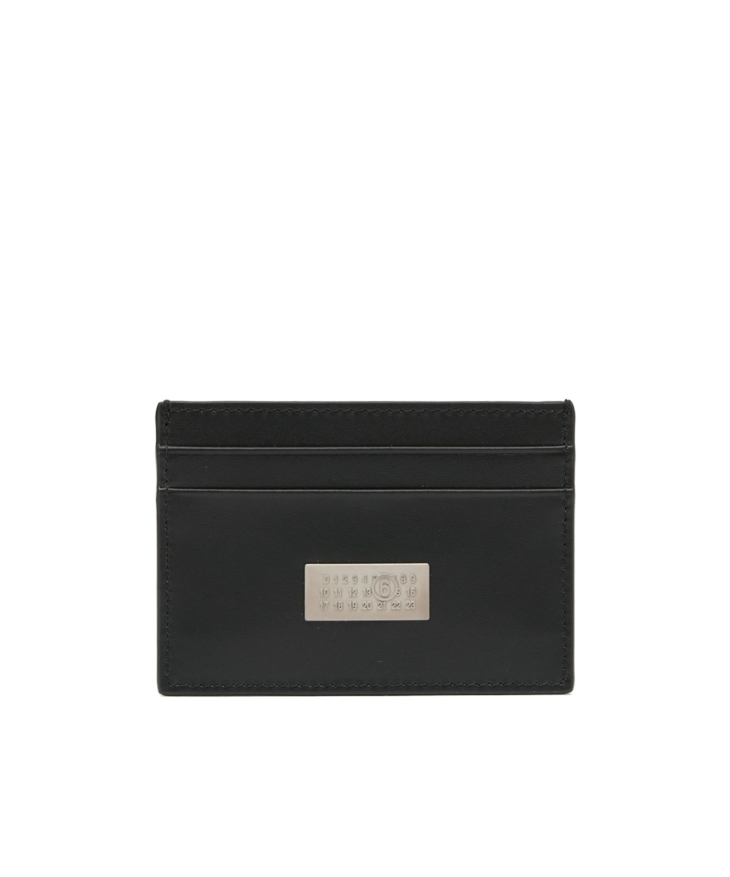 Mm6 Maison Margiela Plaque Cardholder In Black