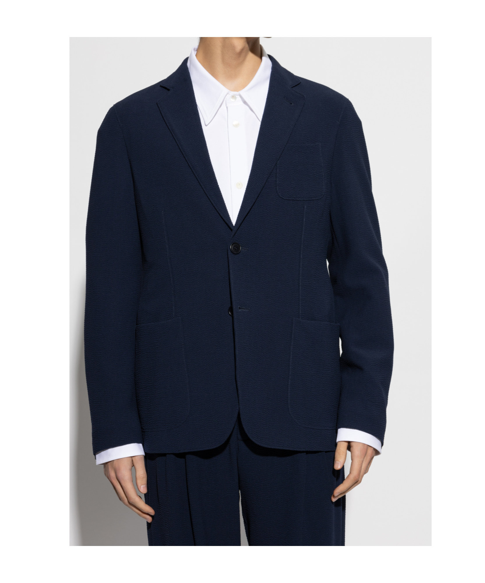 GIORGIO ARMANI GIORGIO ARMANI SINGLE-BREASTED KNITTED JACKET
