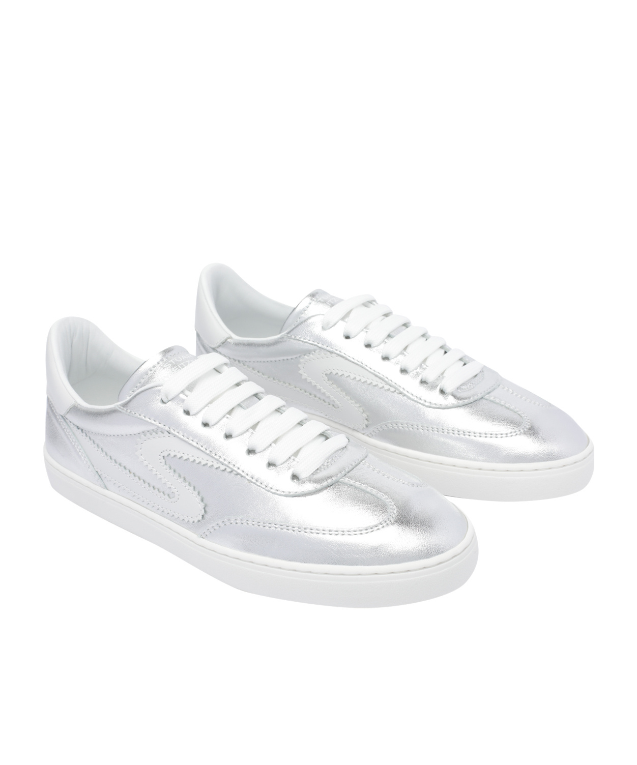 Stuart Weitzman Lace-up Sneakers In White