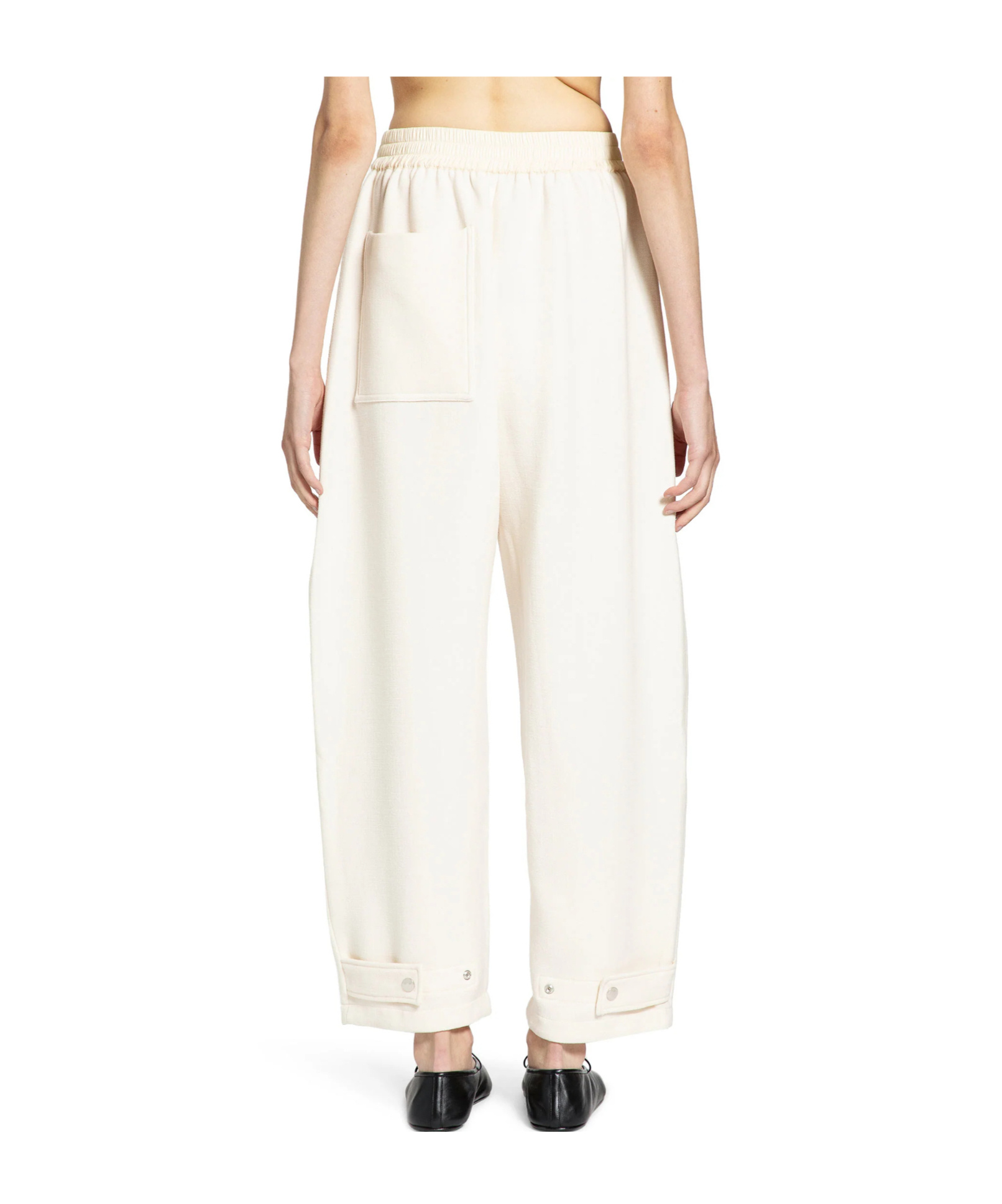 Studio Nicholson Elasticated Waistband Trousers In White