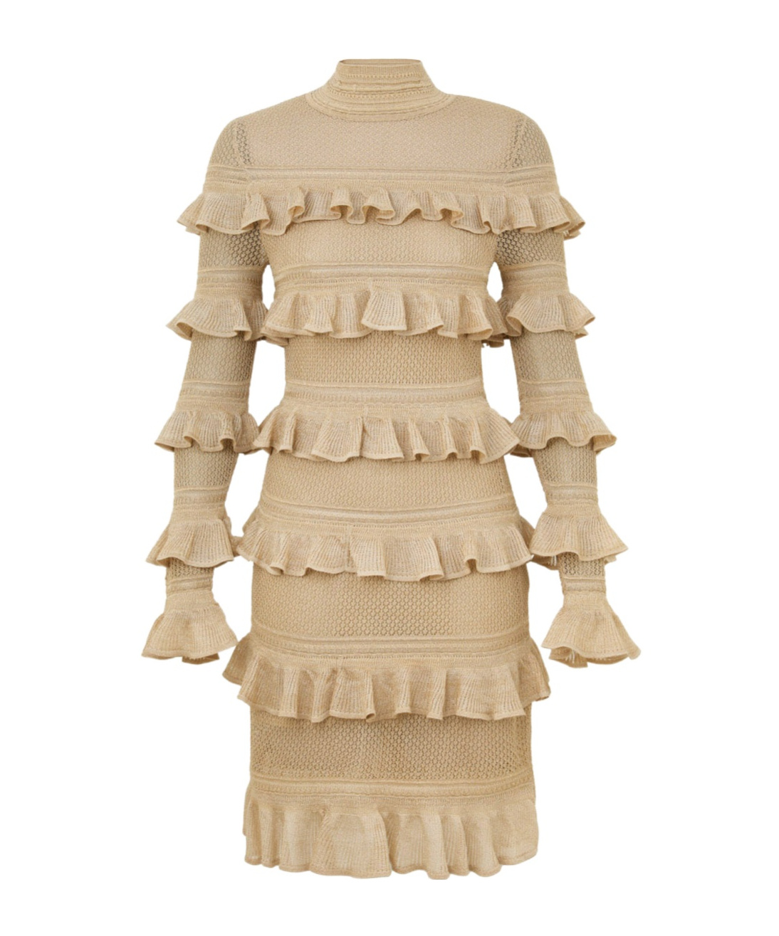 ZIMMERMANN ILLUMINATE METALLIC FRILL MINI