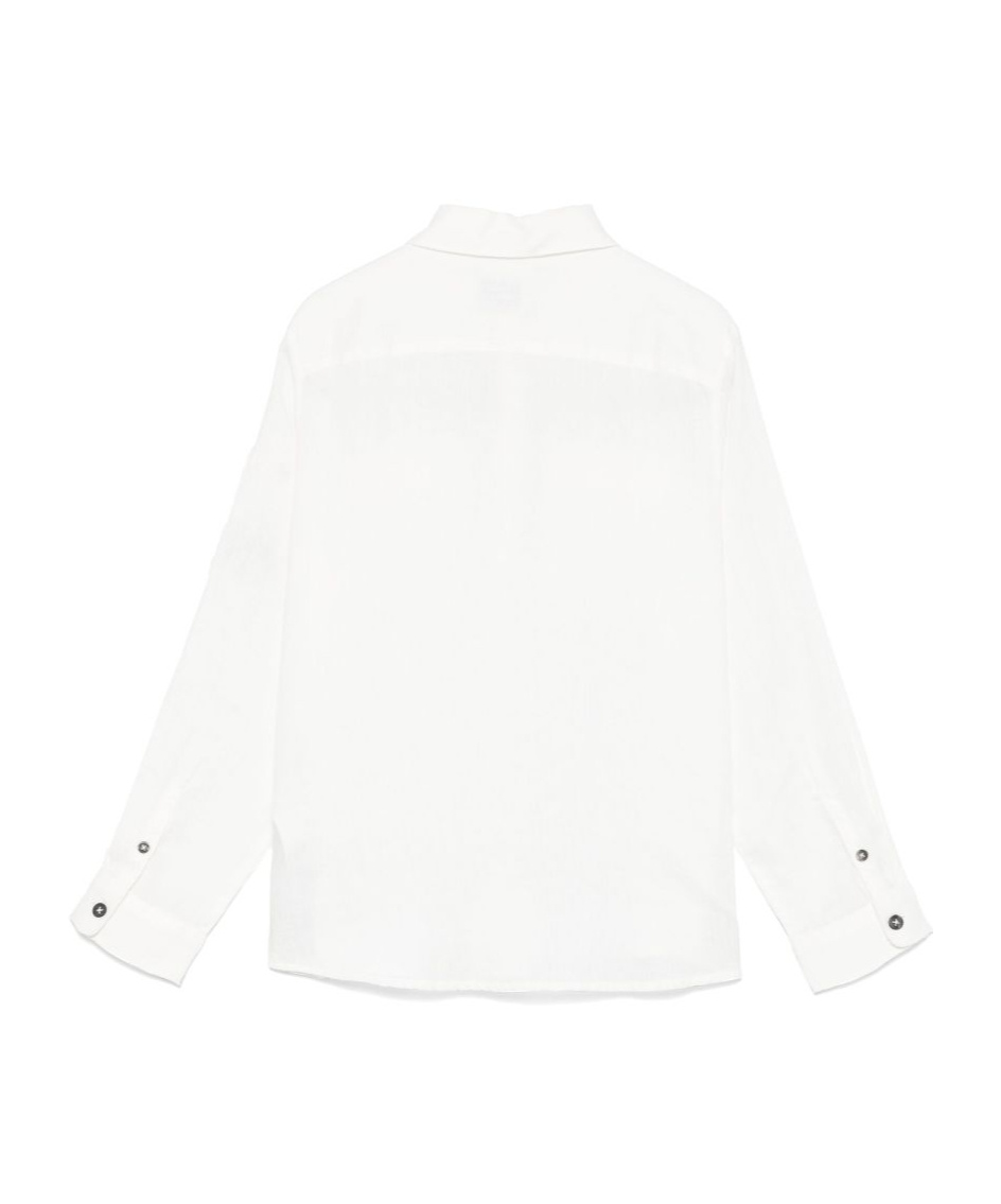 Shop C.p. Company Long-sleeved Shirt In White
