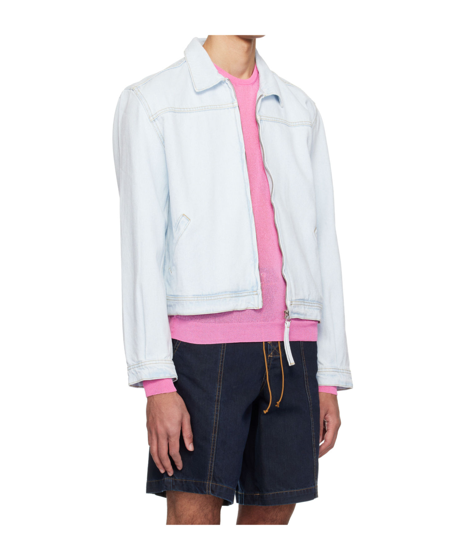 Gimaguas Blue Charlie Denim Jacket In White