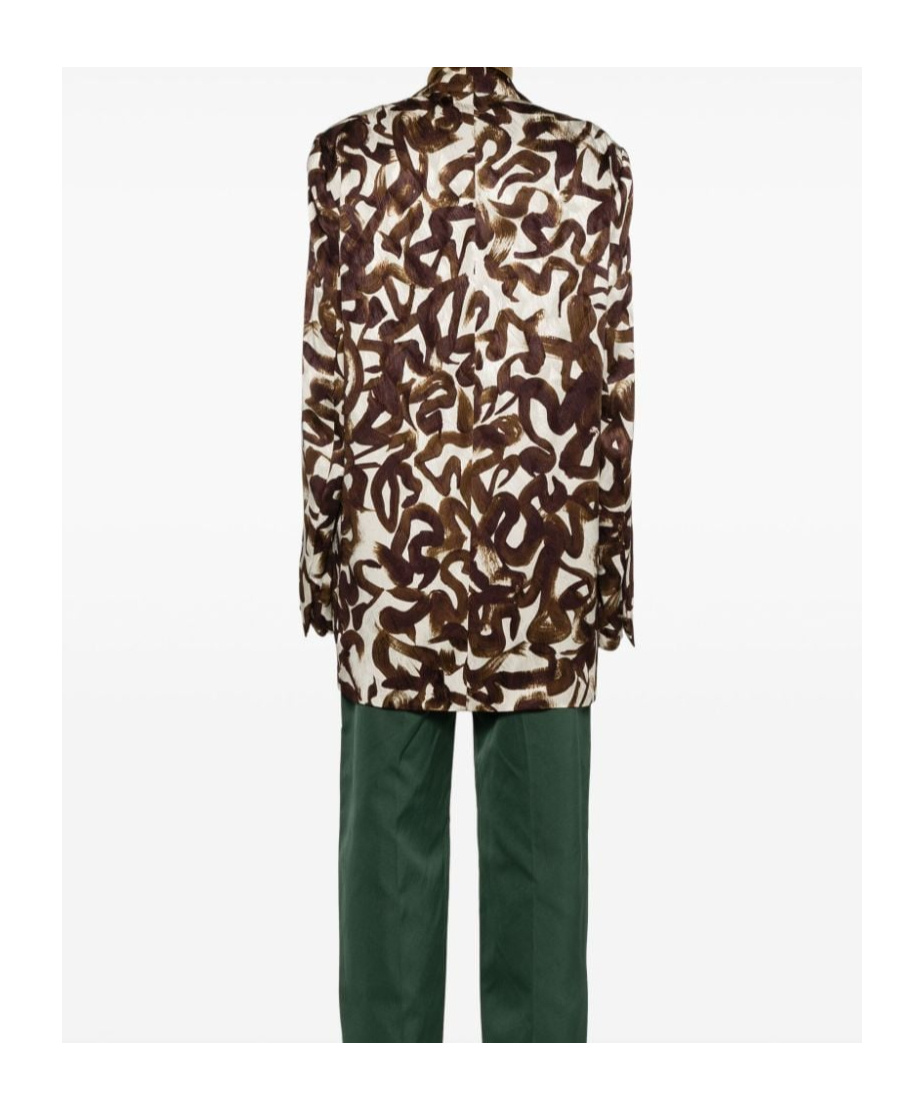 Dries Van Noten Sophisticated Jacquard Patterned Jacket In Multi