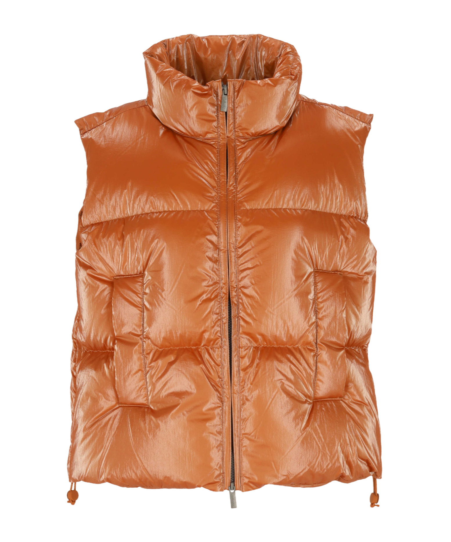 K-way Sleeveless Down Jacket In Brown