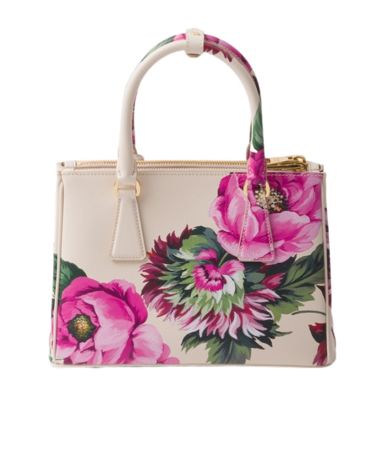 PRADA PRADA GALLERIA PRINTED SAFFIANO LEATHER BAG