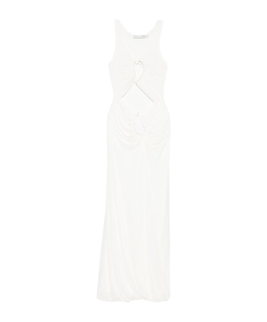 Christopher Esber Cut-out Gathered Dress In White
