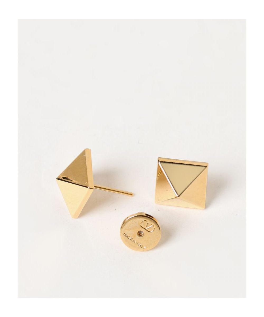Valentino Logo Earrings In Yellow