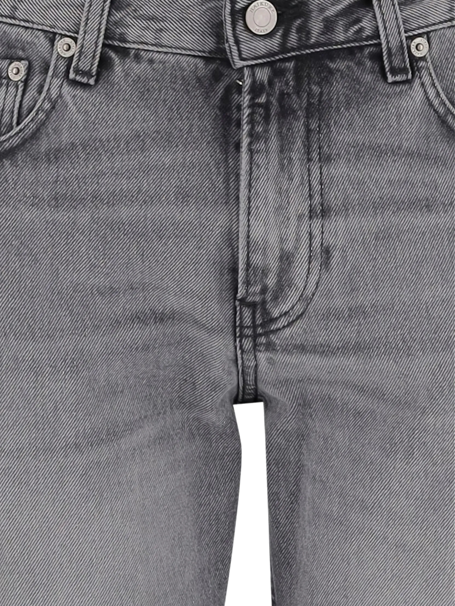 Haikure Flora Flanel Jeans In Grey Denim In Gray