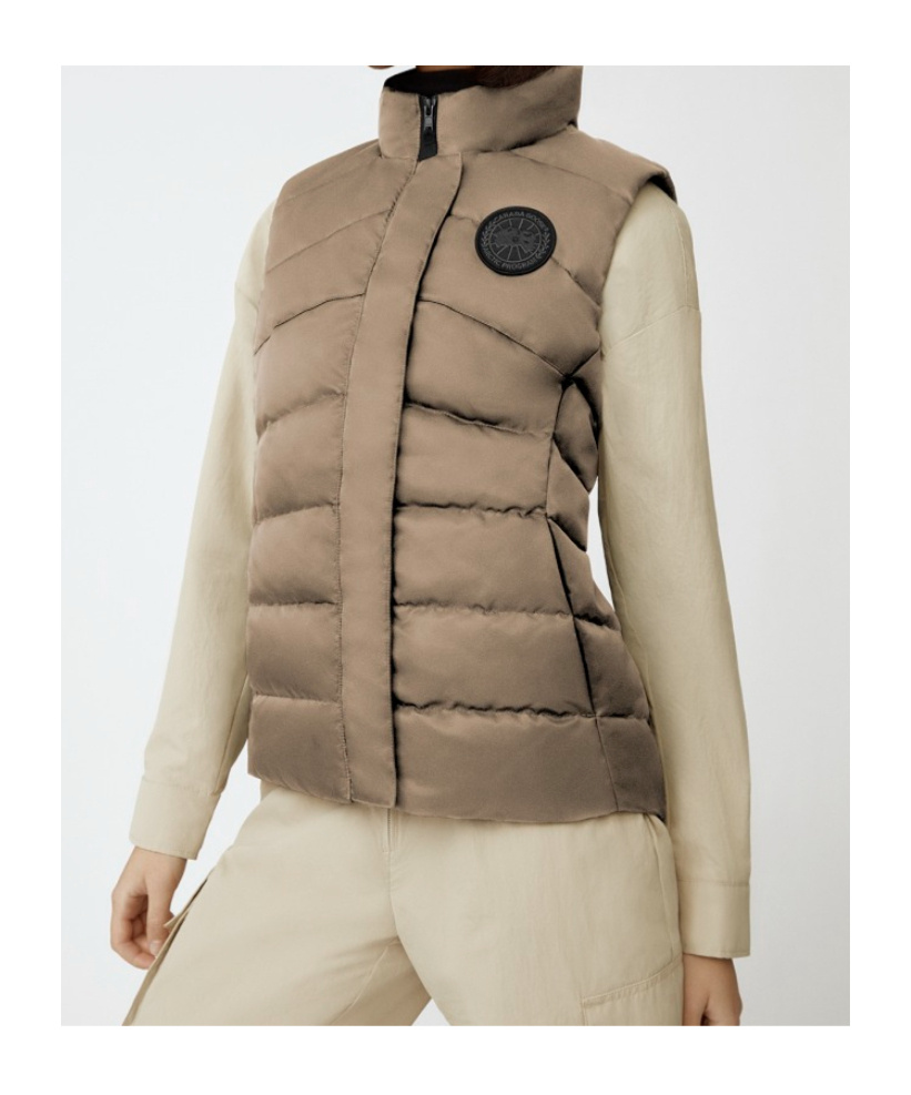 Shop Canada Goose Sleevless Down Vest In Brown
