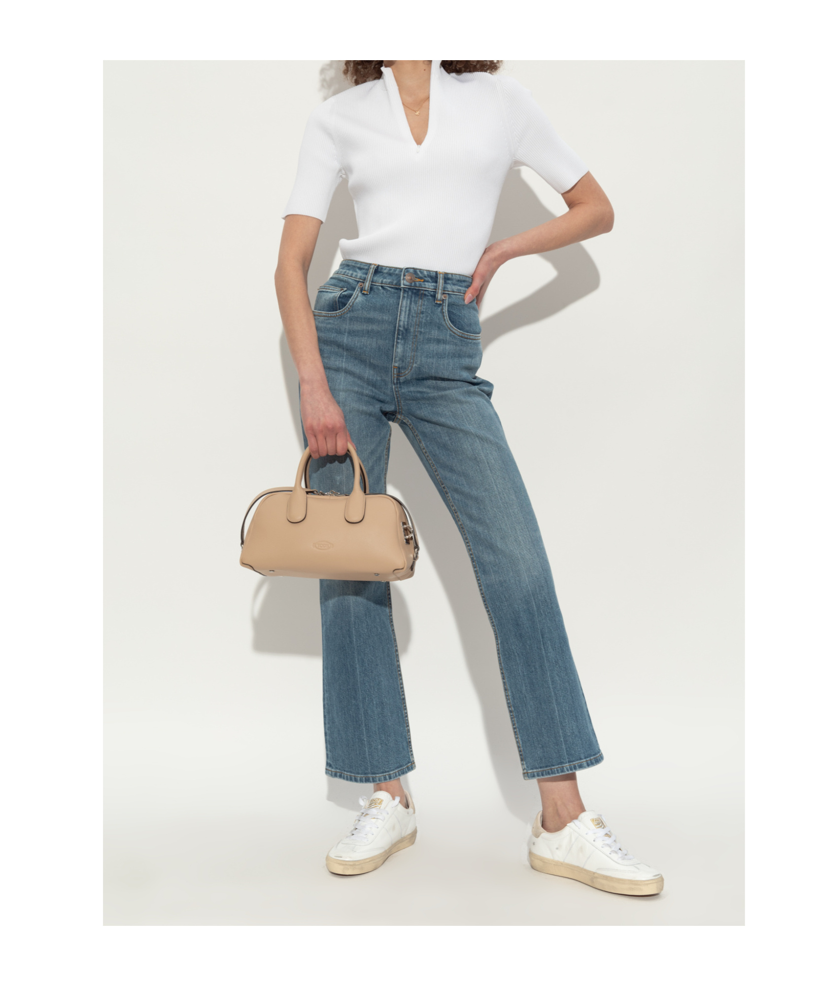Golden Goose Lace-up Low-cut Casual Shoes In White