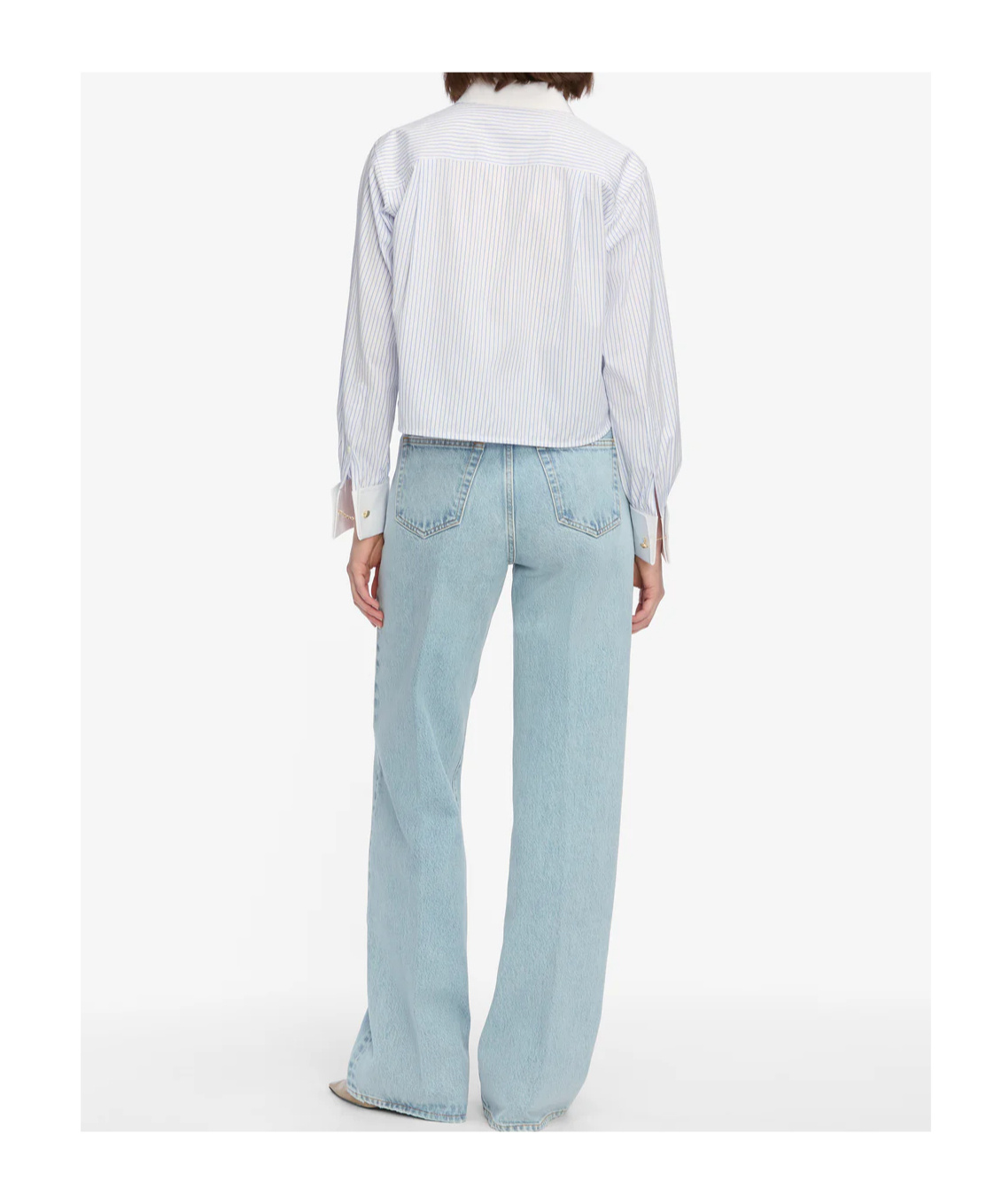 Frame High Waist Jeans In Blue