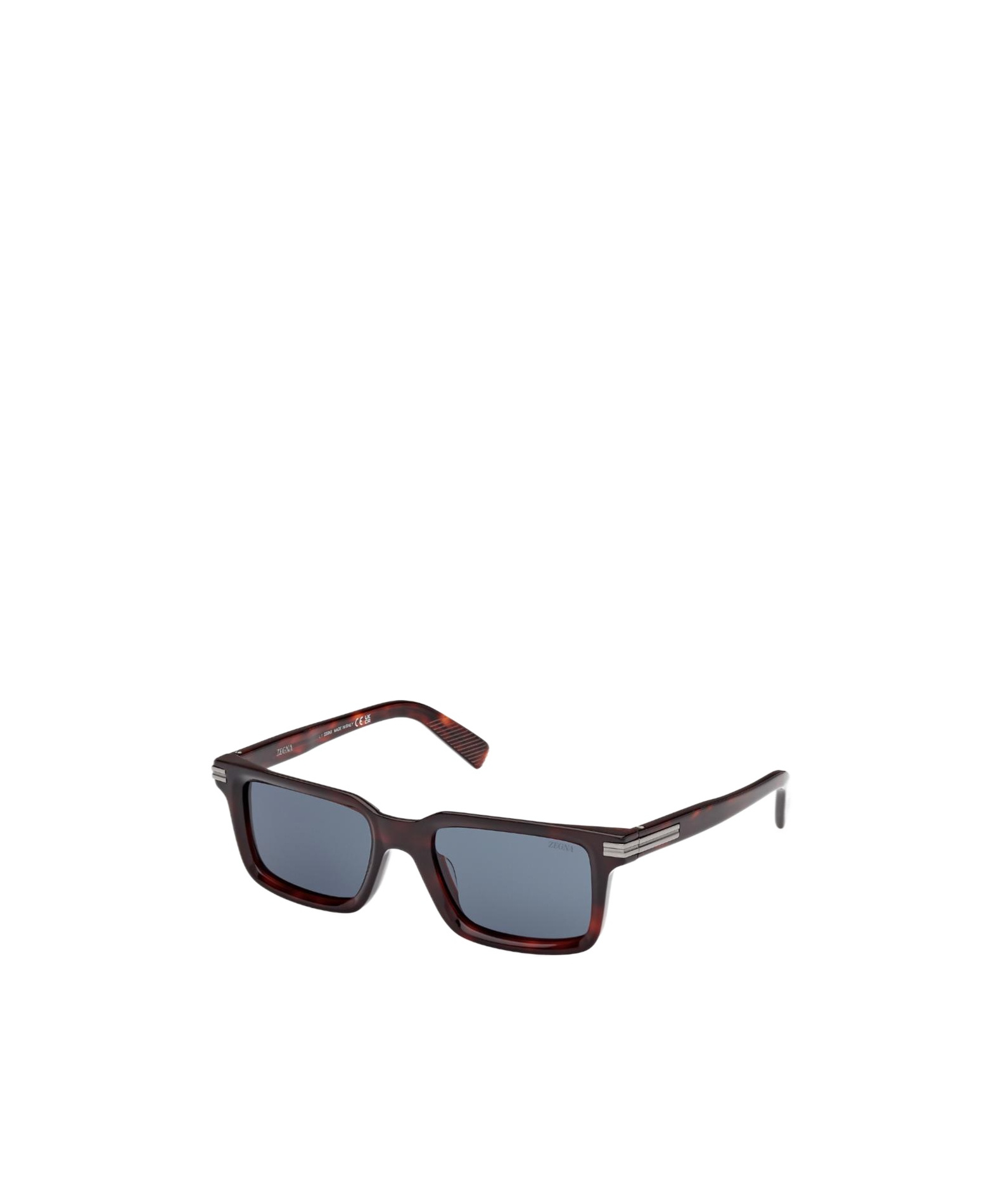 Zegna 53mm Rectangular Sunglasses In Black