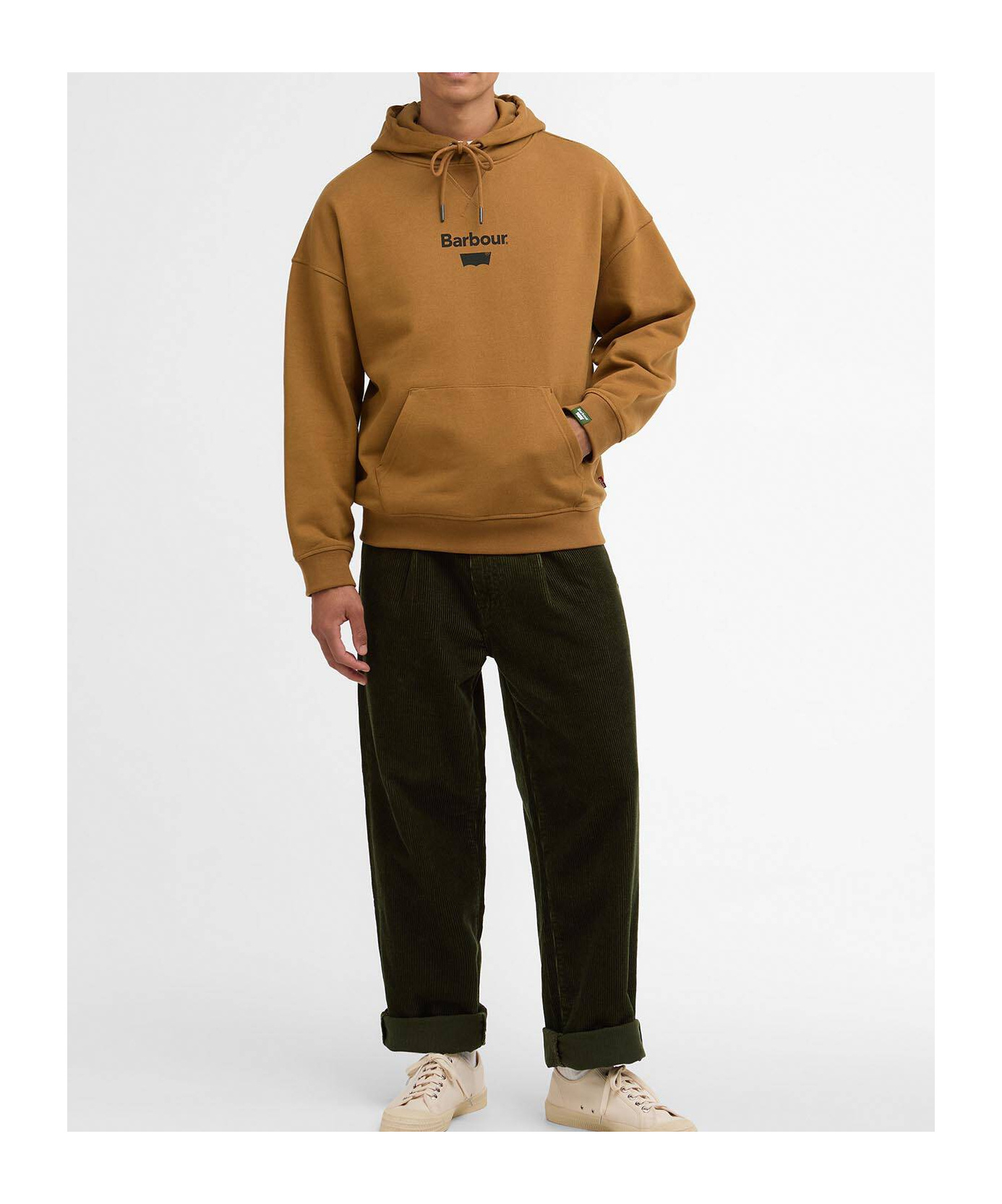 Barbour X Levi's Graphic Hoodie In Brown